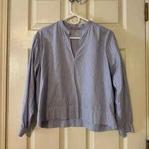 Everlane Striped Cotton Blouse - Size 2